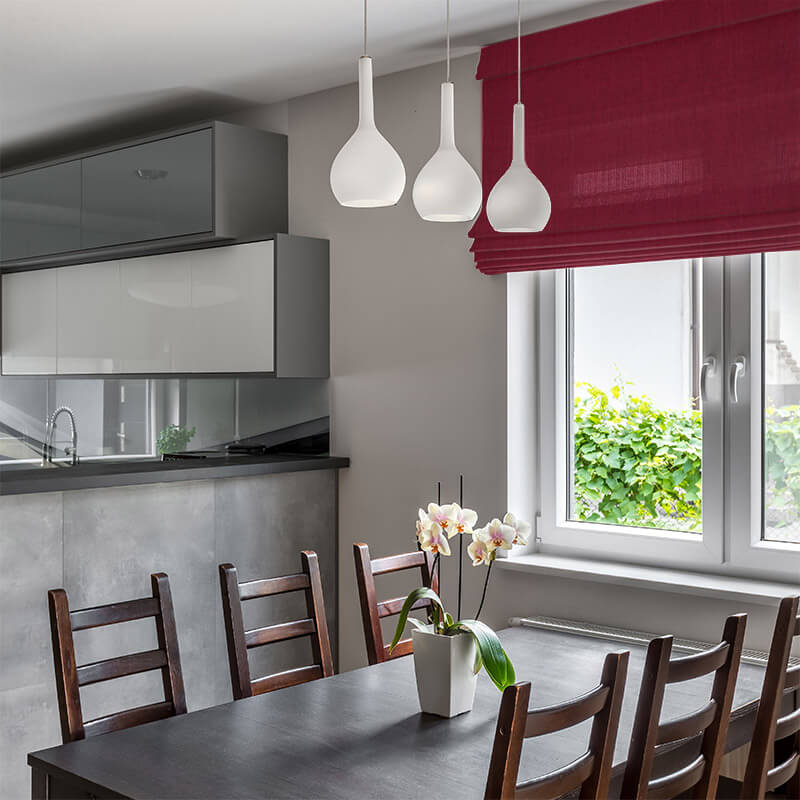 Bonny Merlot Plain Fabric Custom Made Blinds