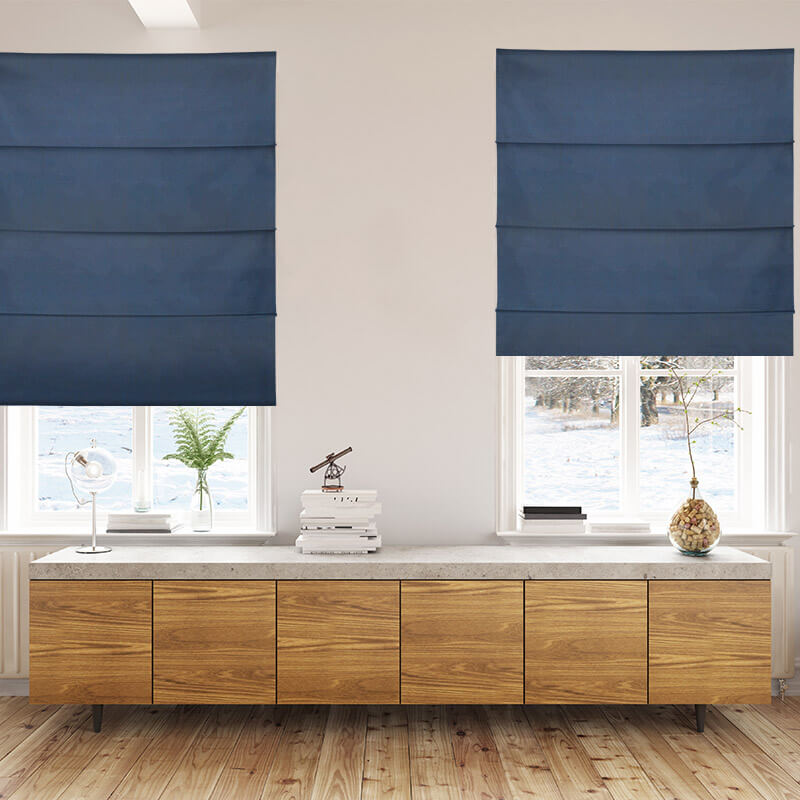 Bonny Midnight Plain Fabric Custom Made Blinds