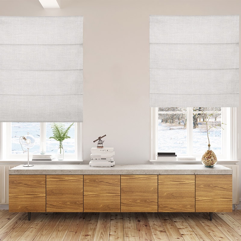 Envoy 2 Whisper Linen Look Roman Blinds