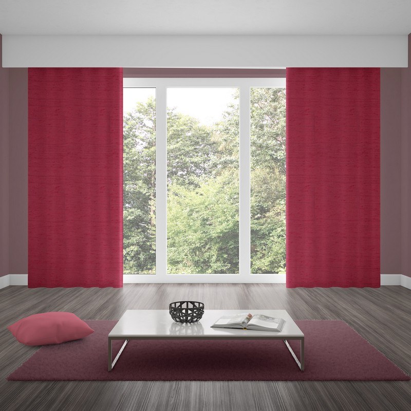 blackout curtains luxe crimson