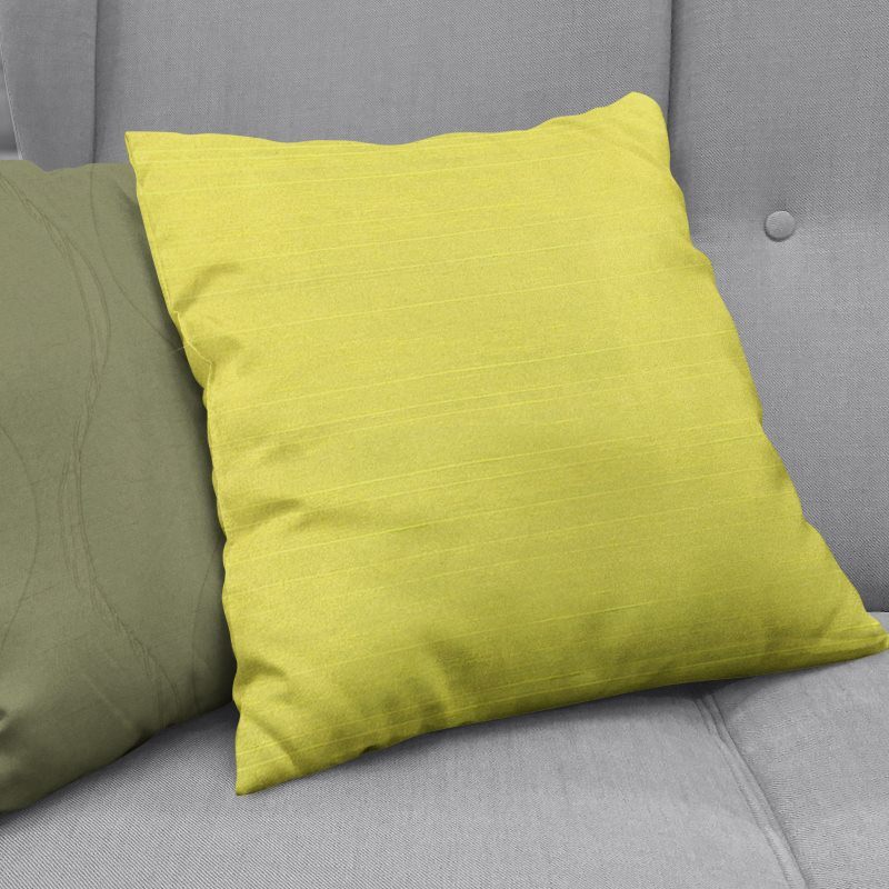 cushions luxe chartreuse