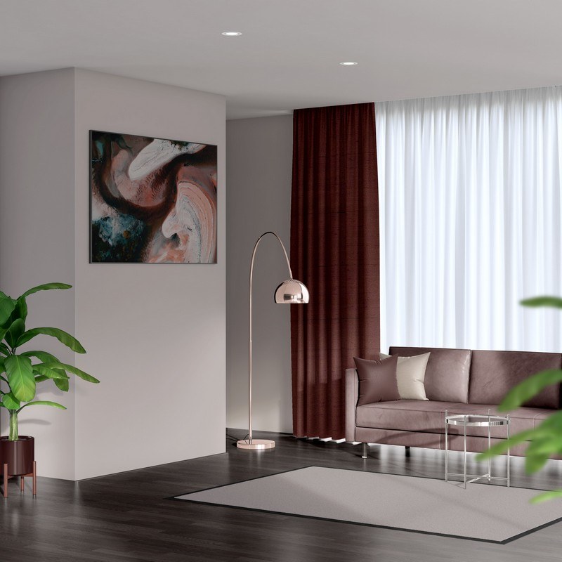 ready made curtains luxe berry