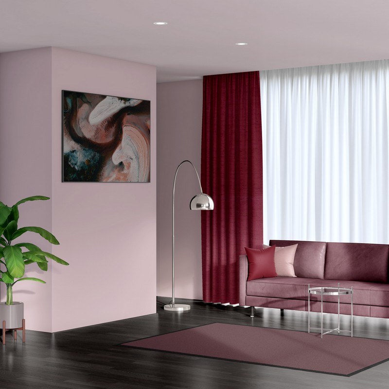 ready made curtains luxe burgundy