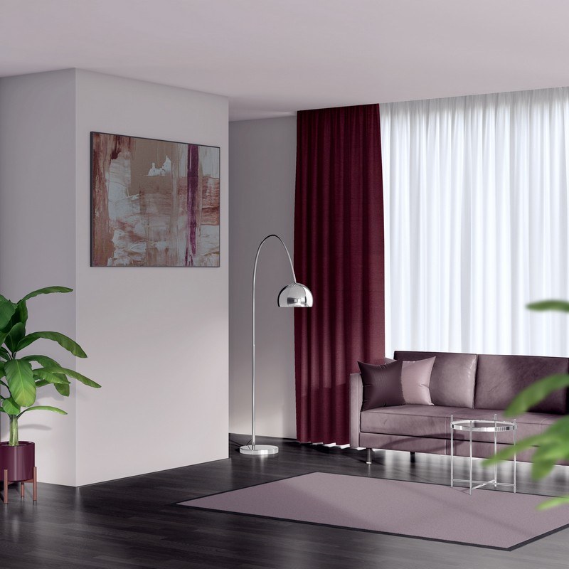 ready made curtains luxe cabernet