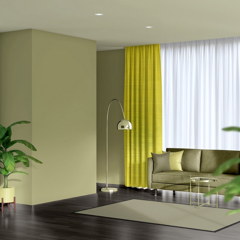 ready made curtains luxe chartreuse