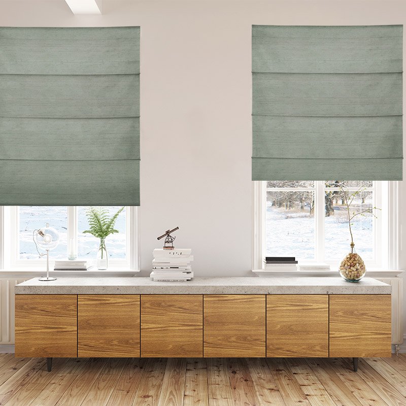 roman blinds luxe basil