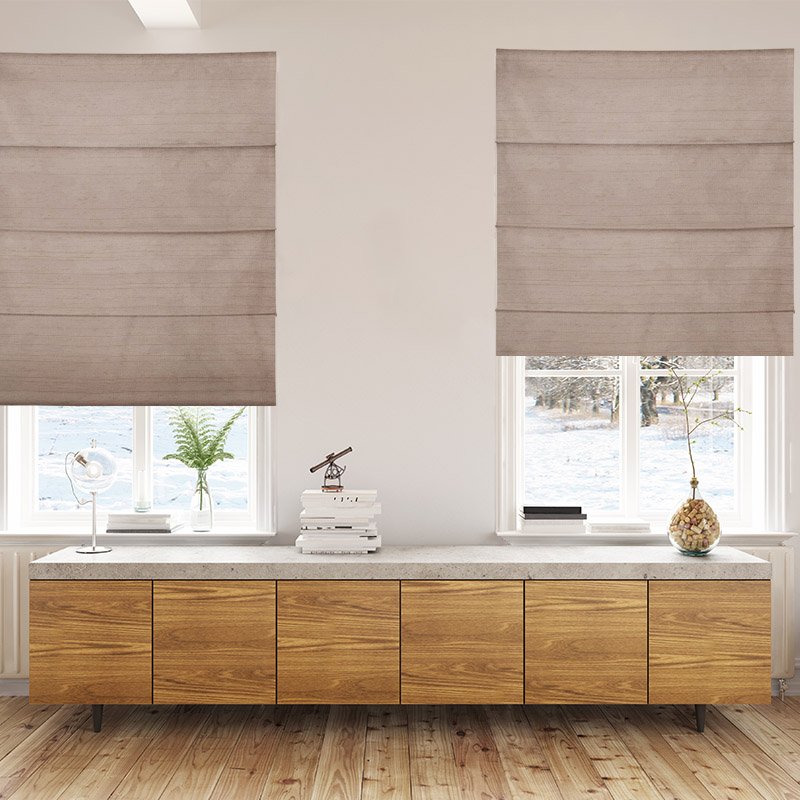 roman blinds luxe biscuit