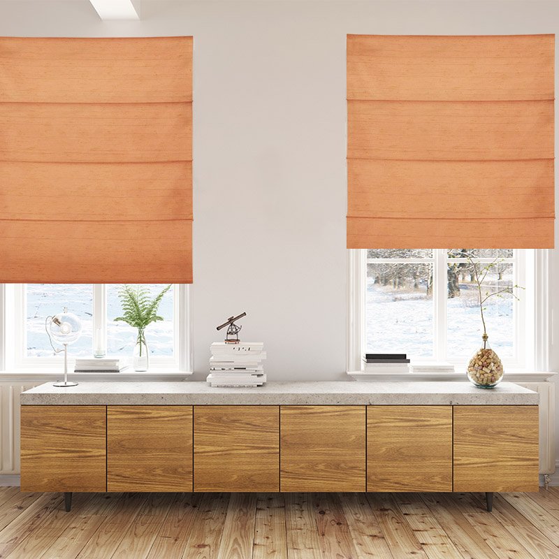 roman blinds luxe blazing