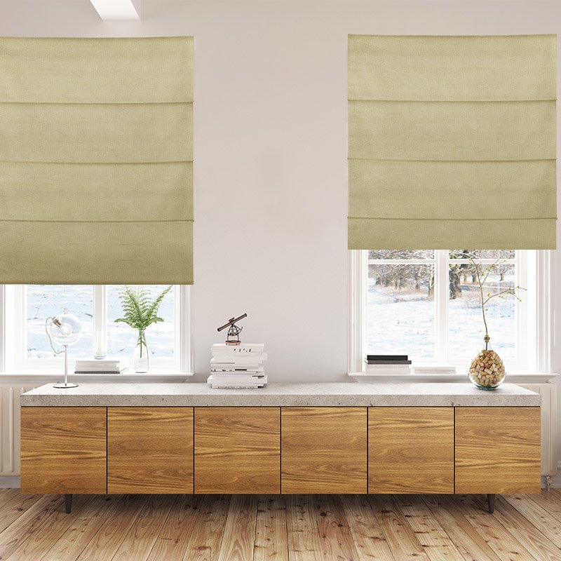 roman blinds luxe camel
