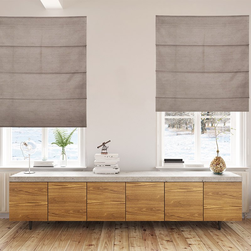 roman blinds luxe chinchilla