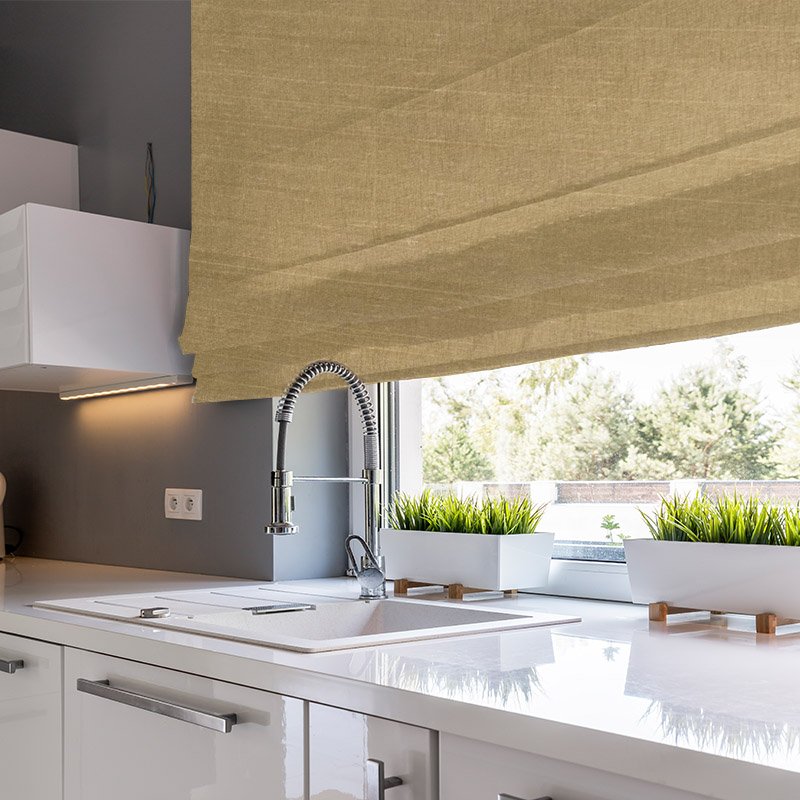 window treatments luxe caramel