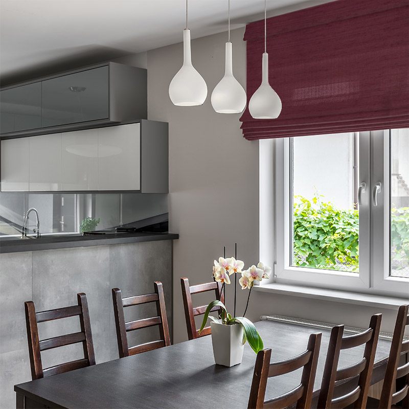 blinds luxe garnet