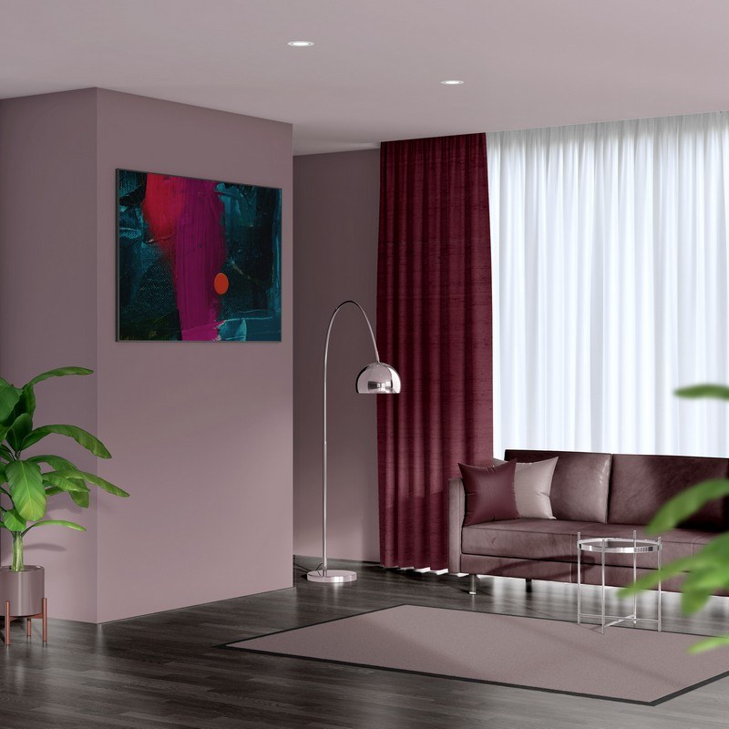 ready made curtains luxe garnet