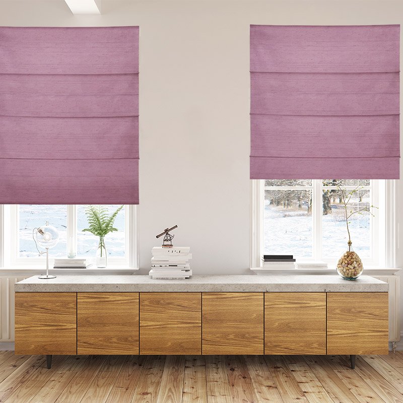 roman blinds luxe lilac