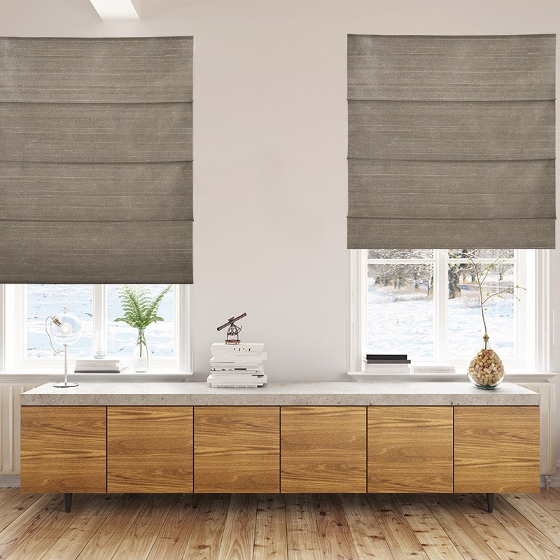 roman blinds luxe macadamia