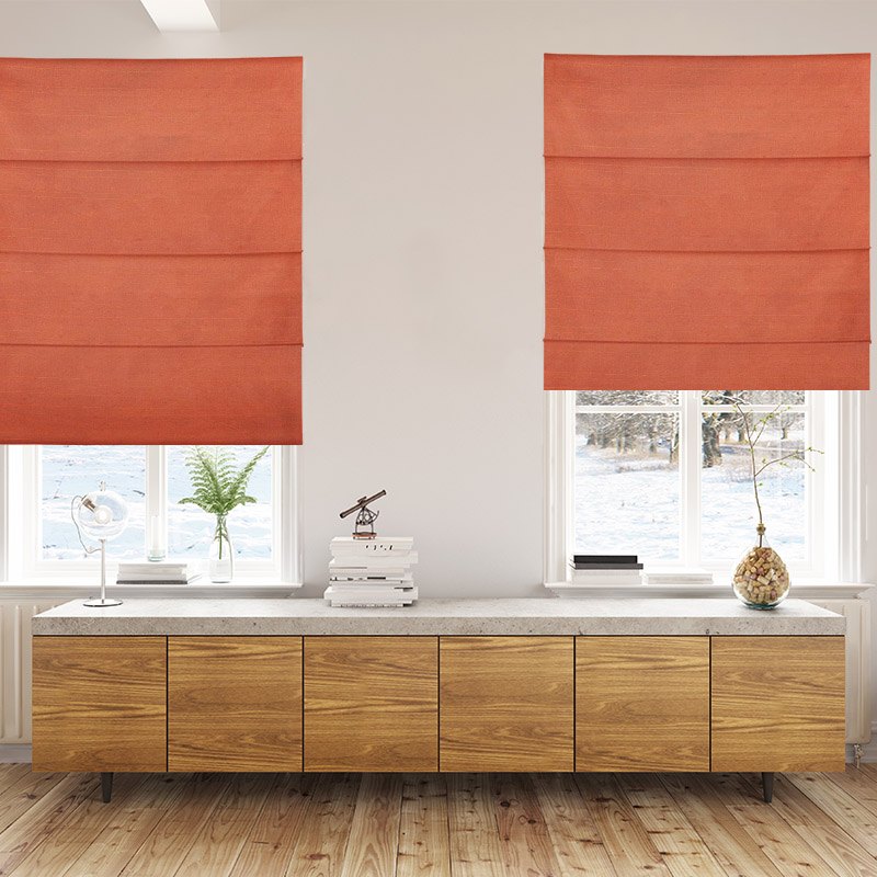 roman blinds luxe paprika