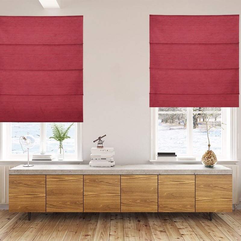roman blinds luxe ruby