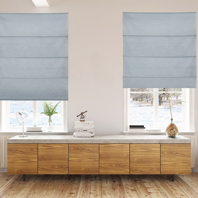 roman blinds luxe sky