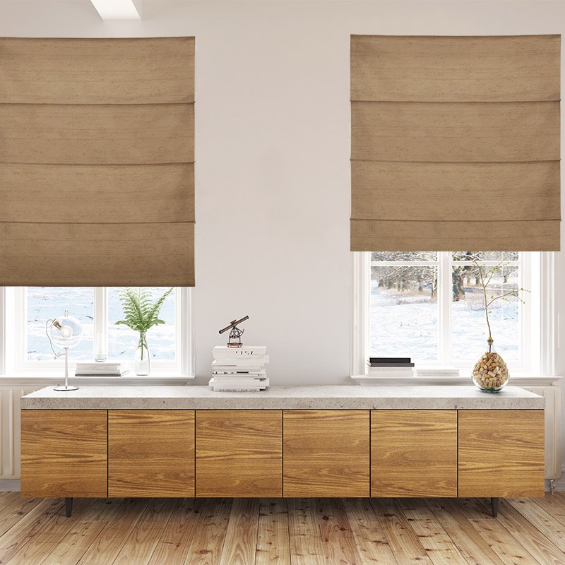 roman blinds luxe spice