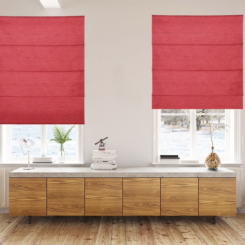 roman blinds luxe strawberry