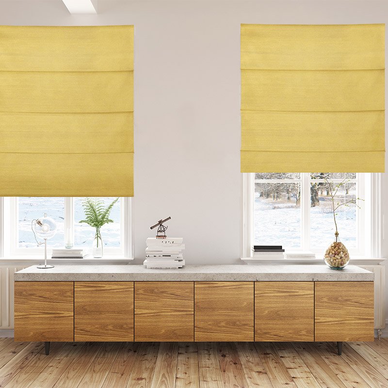 roman blinds luxe sunflower