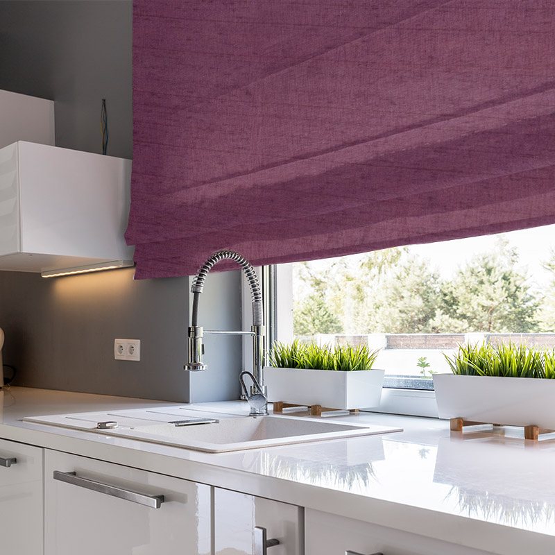 window treatments luxe plum