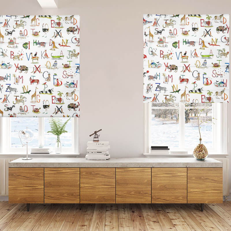 ready made blinds alphabet safari paintbox
