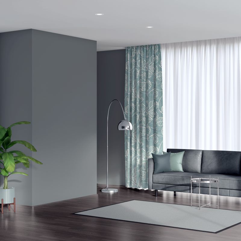 ready made curtains vine denim