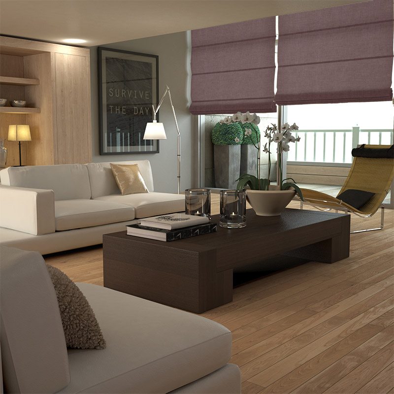 roman blinds provence aubergine