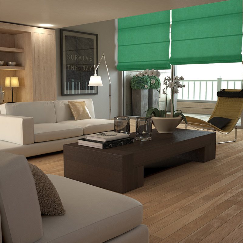 roman blinds provence emerald