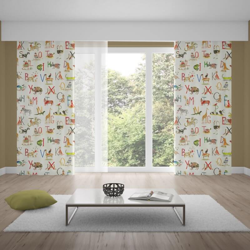 thermal curtains nz alphabet safari fudge