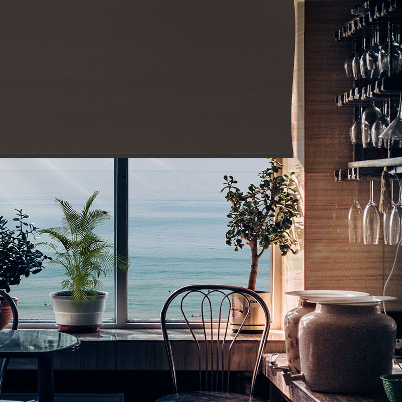 blackout roller blind scribe umber