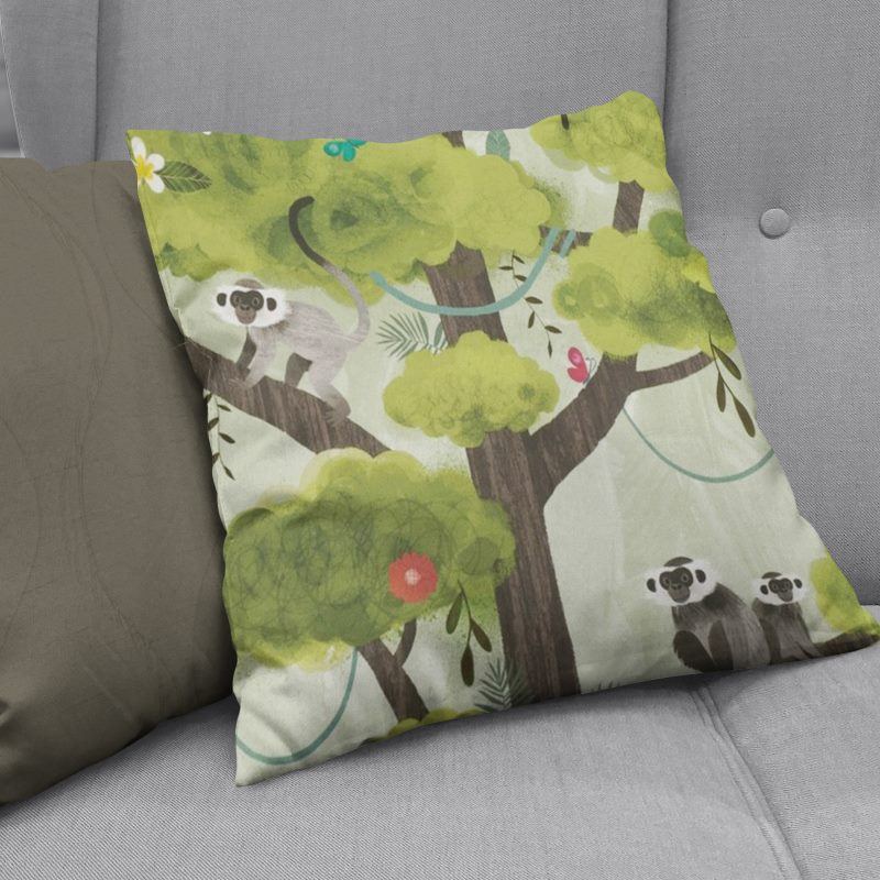 cushion covers monkey tree