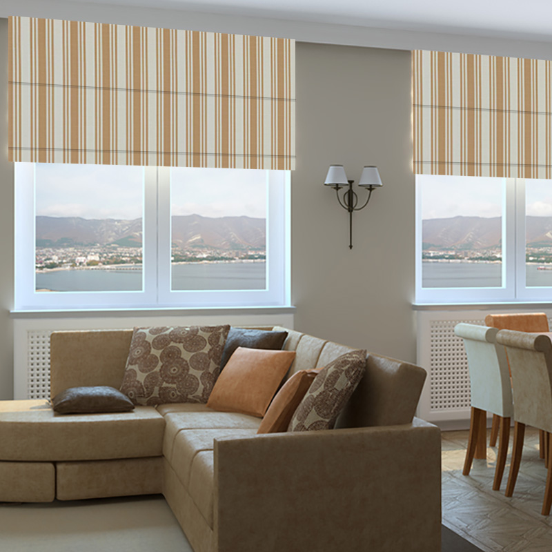 Roman Blinds NZ Zora Honey