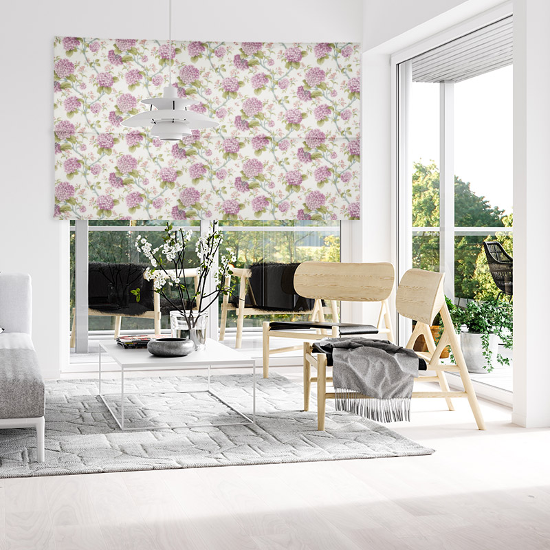 Fabric Blinds NZ Hydrangea Spring