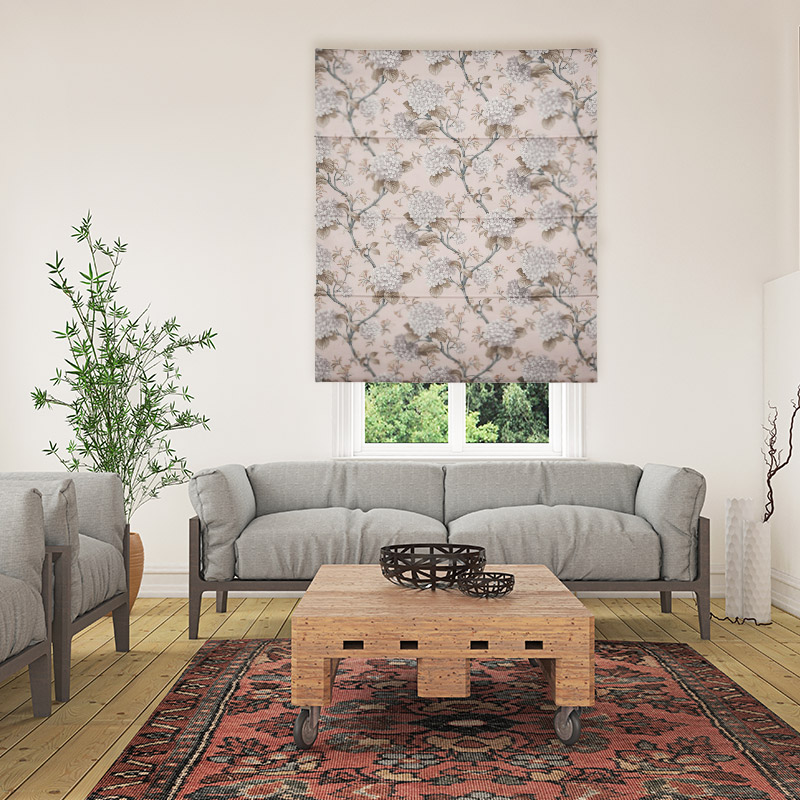 Roman Blinds Online Hydrangea Blush