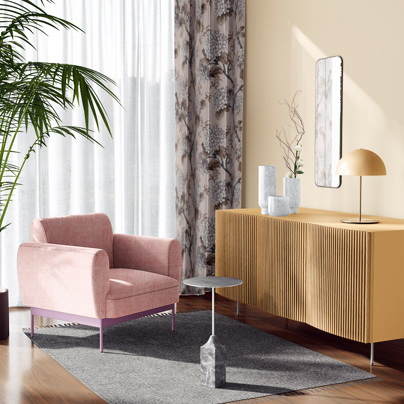 floral curtains online nz hydrangea blush