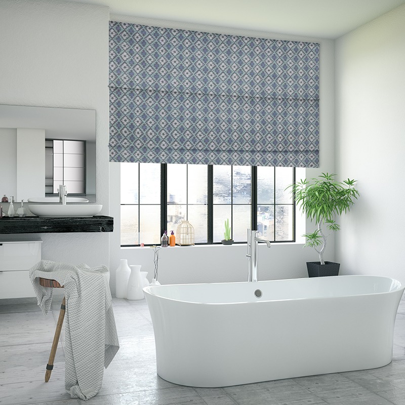 bathroom roman blinds minya azure