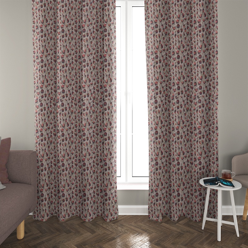 luxury lounge curtains Kenji watermelon