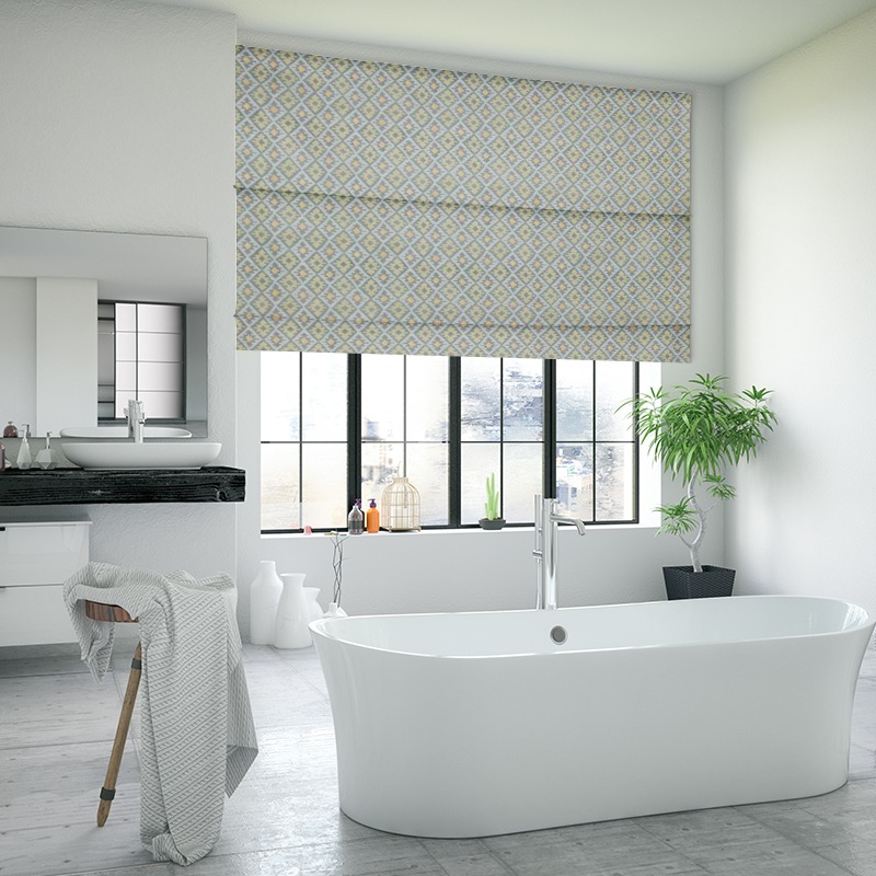 bathroom roman blinds minya pistachio